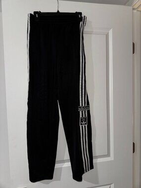 Adidas Originals Youth XL Breakaway Snap Track Pants Black NWOT Never Worn